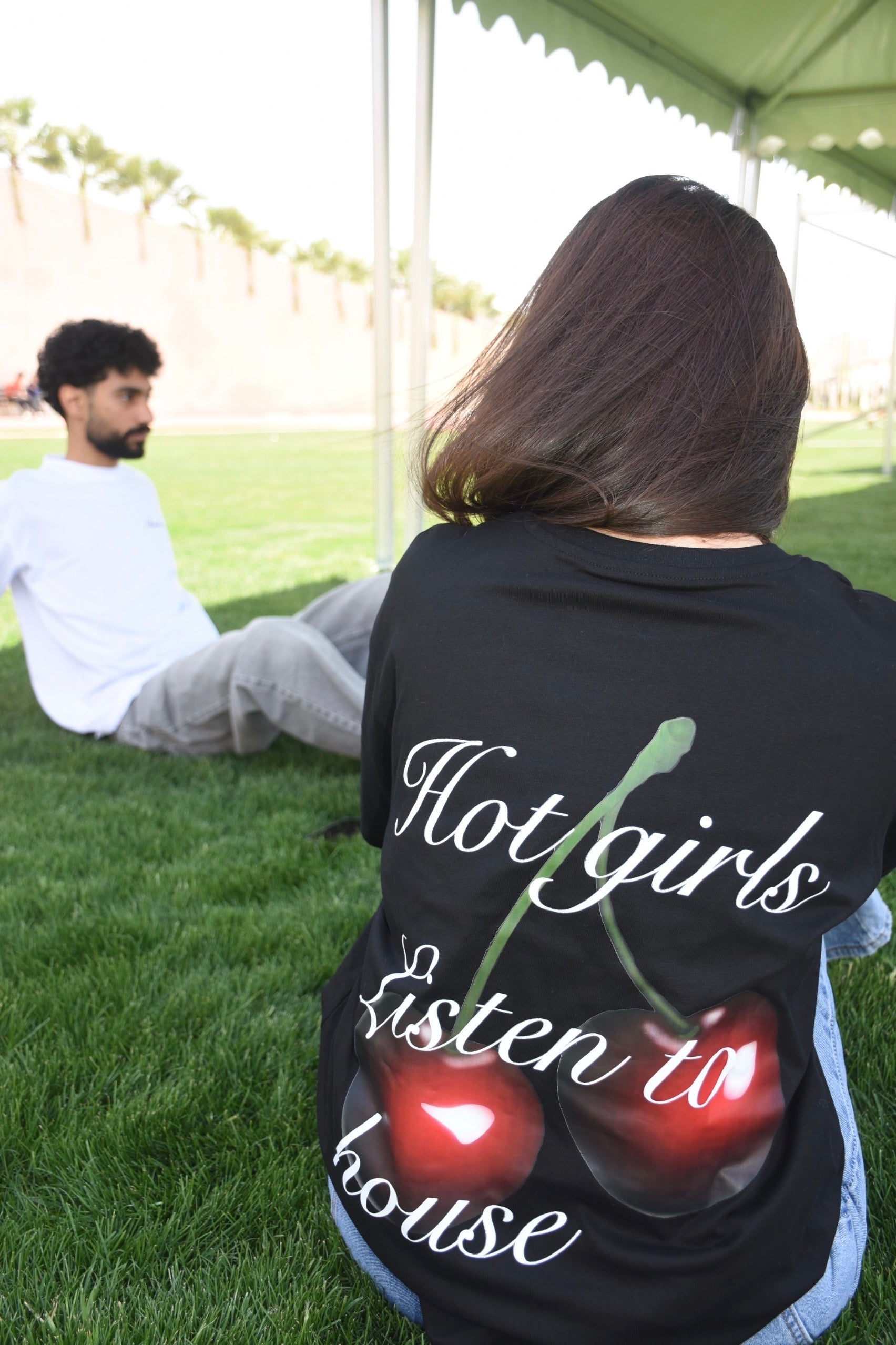 Hot Girls Listen to House Oversized Tee